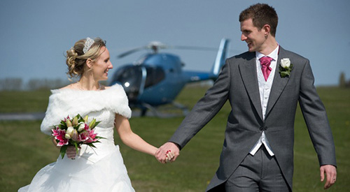 helicopter wedding flights