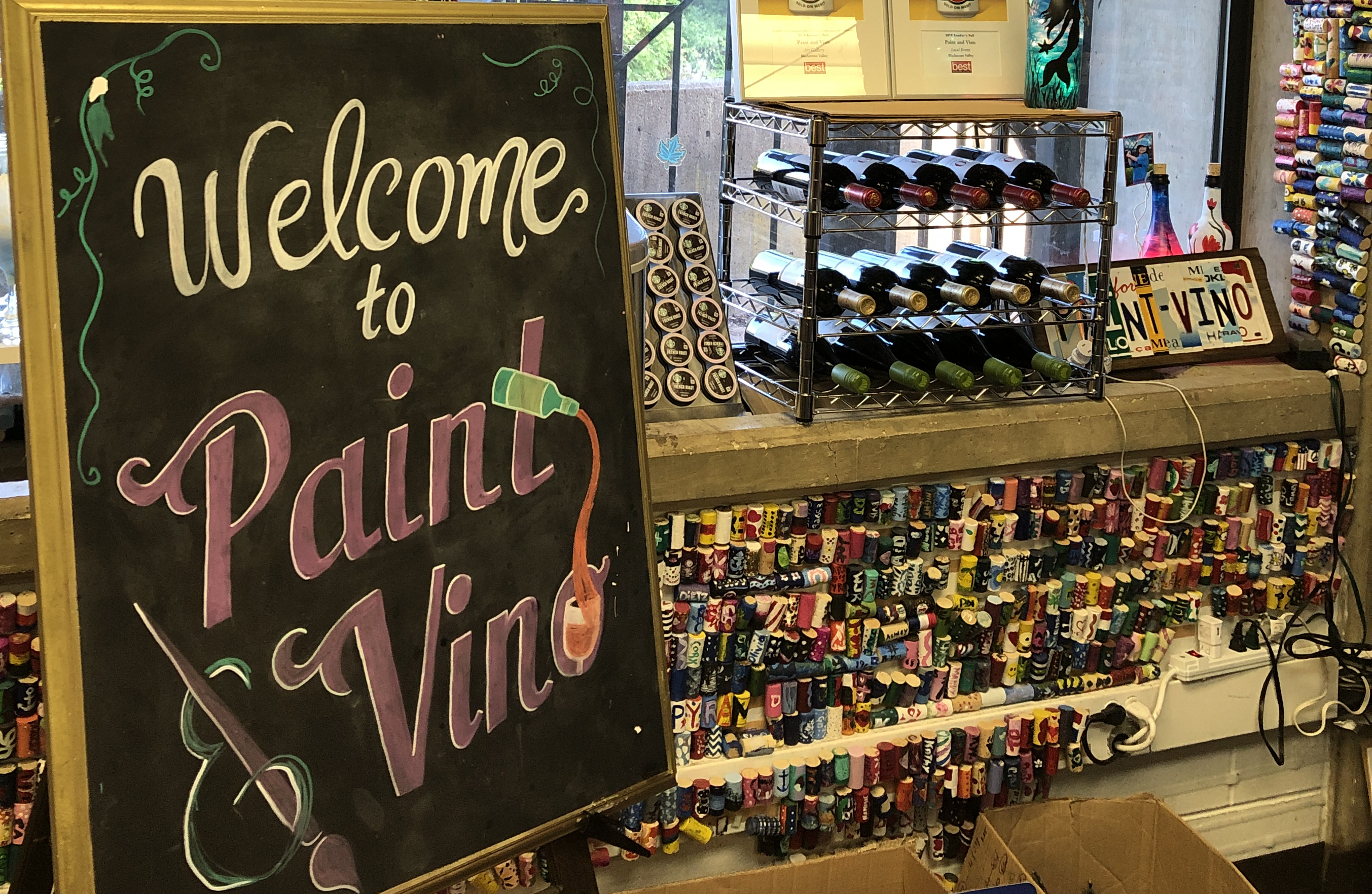 airline express paint and vino night out